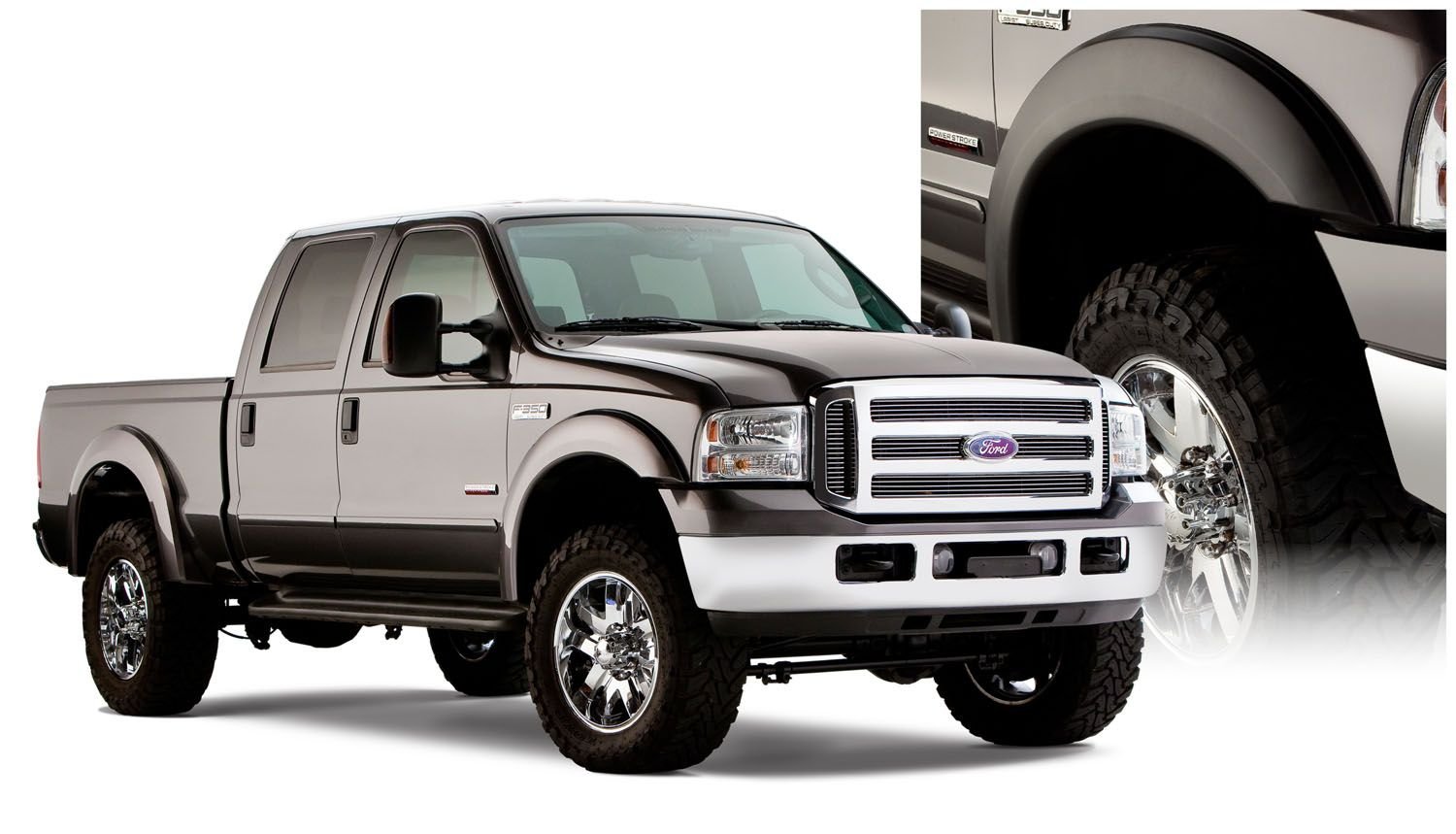 thumbnail image 2 of Black Textured Fender Flares For Ford F-150 F-250 F-350 Bronco – 92-96 – PSI Auto Restyling 2 of 3
