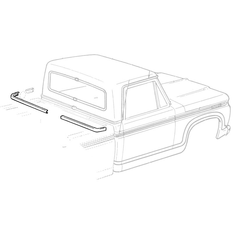 1973-79 Ford F Series Back Belt Molding Kit - Regular Cab