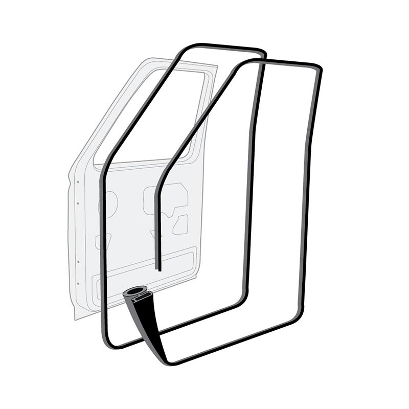 80-97 Ford Bronco & F-Series Truck Premium Door Rubbers - PAIR