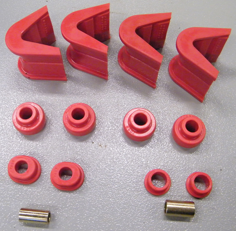 C-Bushing Kit, 2 76-77 Red, 14 Piece