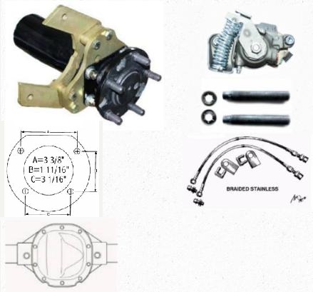 TSM 7.5 & 8.8 SRear Disc Brake Conversion w/5x4 pattern