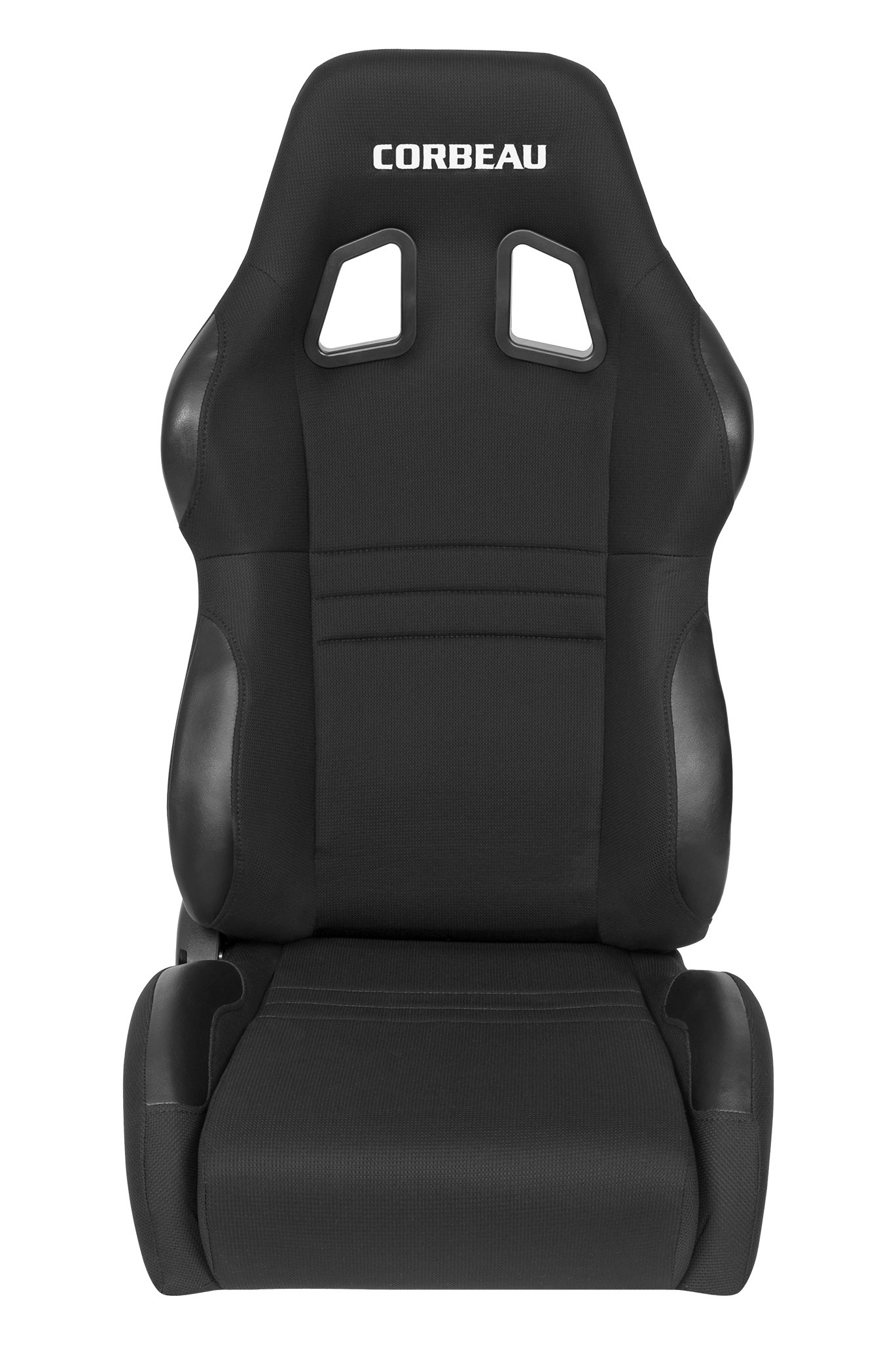 Corbeau A4 Black Cloth Reclining Seats - PAIR