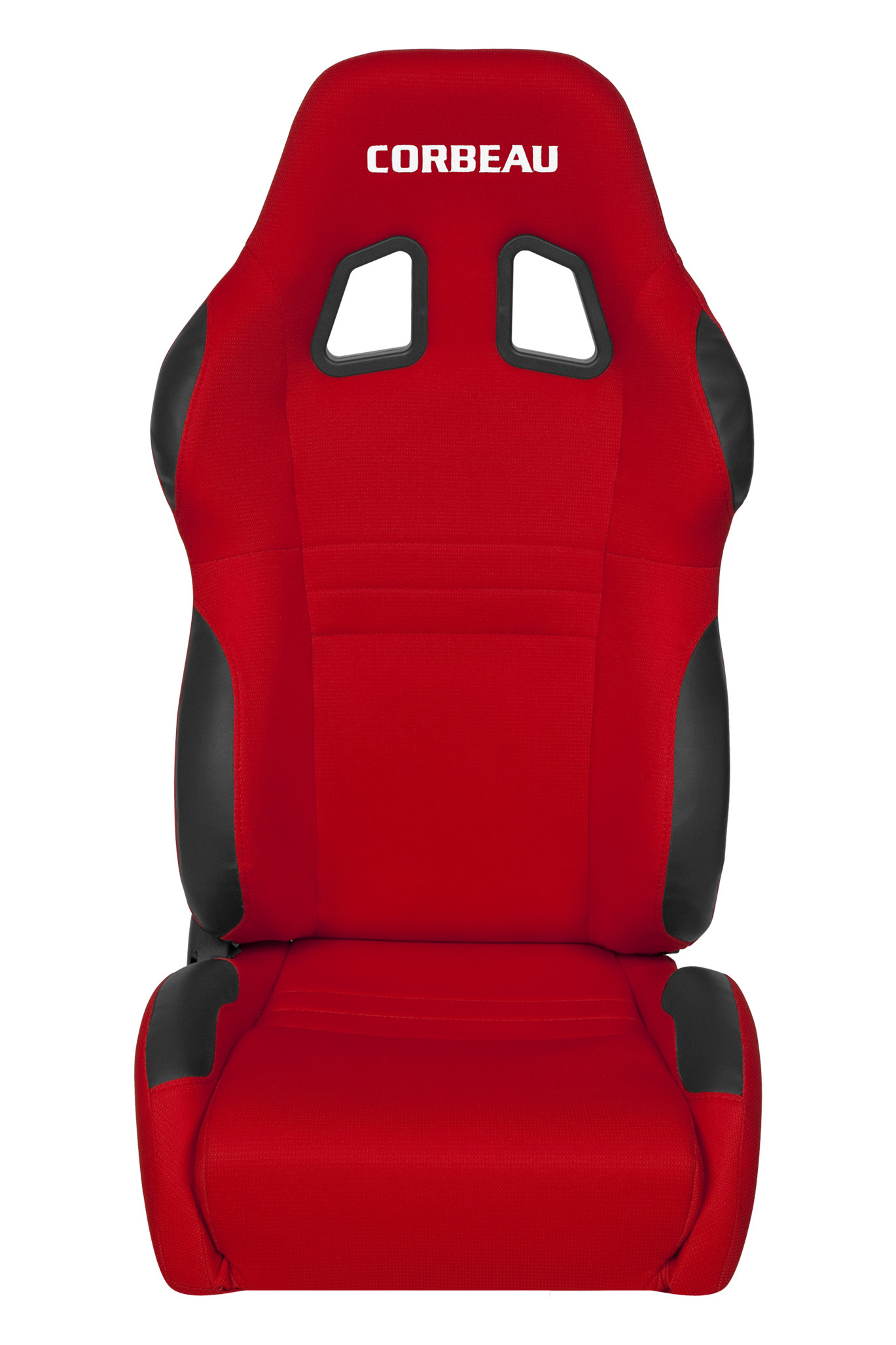 Corbeau A4 Red Cloth Reclining Seats - PAIR