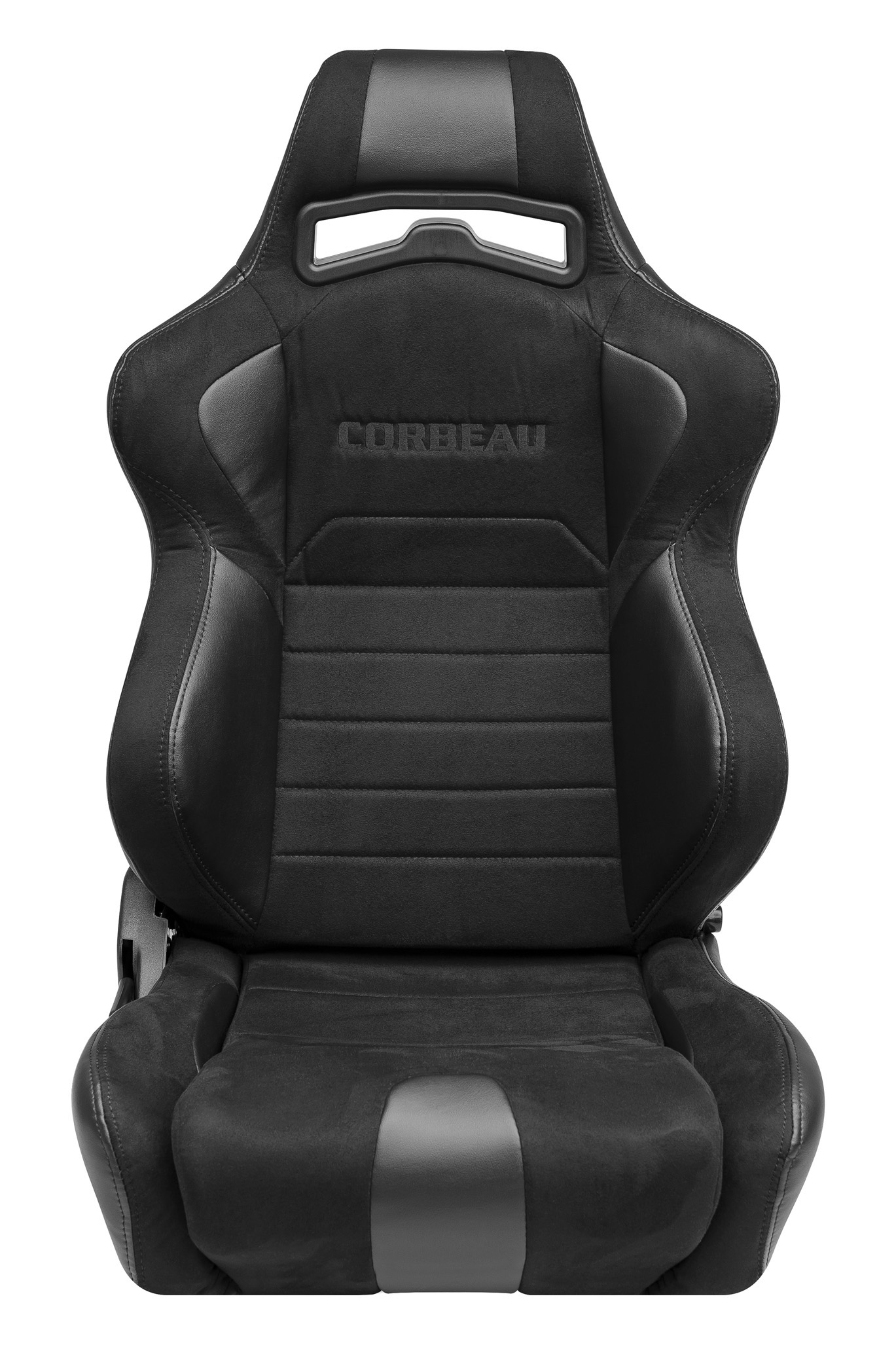 Corbeau LG1 - WIDE - Black Vinyl/Microsuede - PAIR