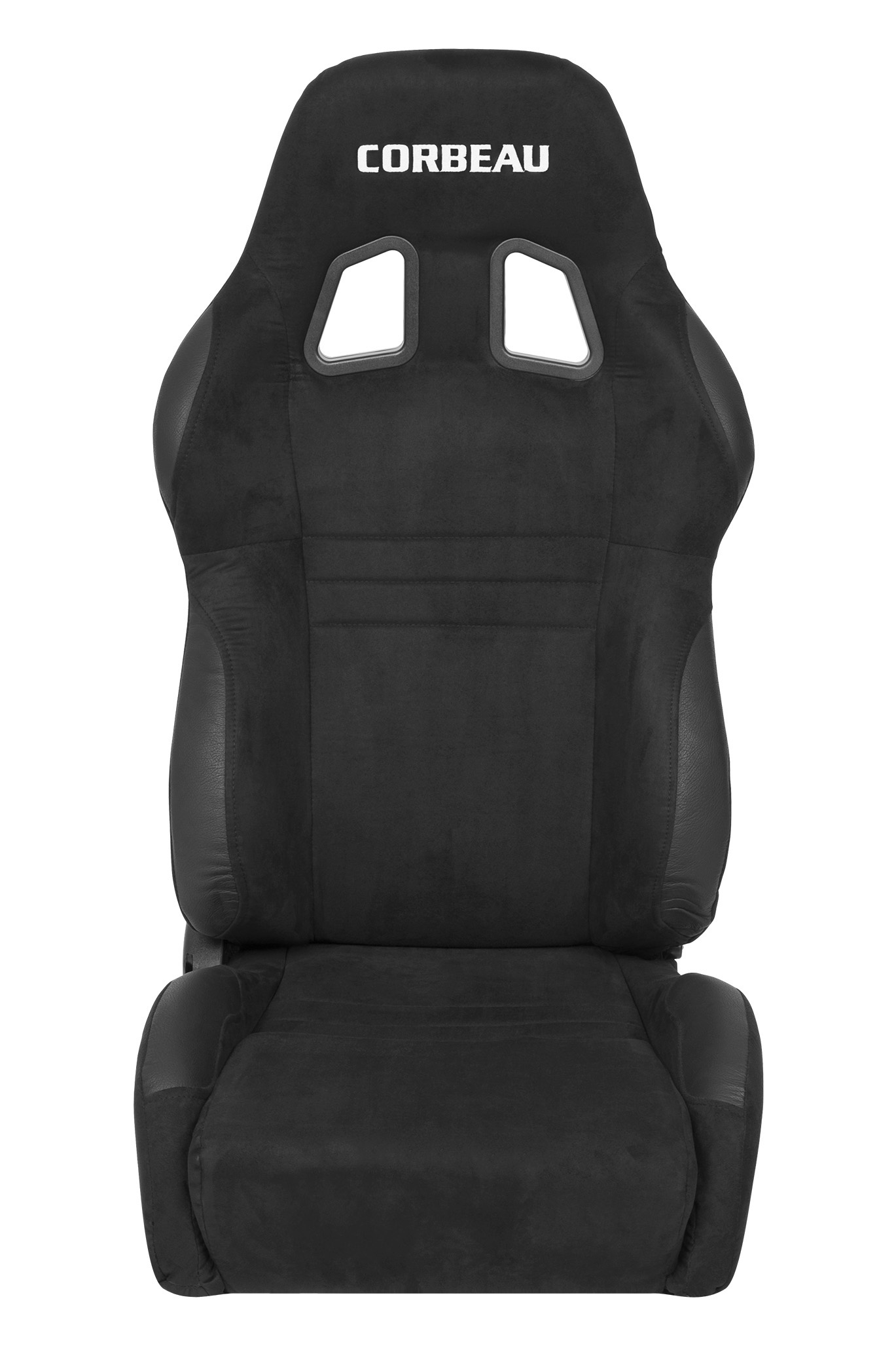 Corbeau A4 - WIDE - Black Microsuede Reclining Seats - PAIR