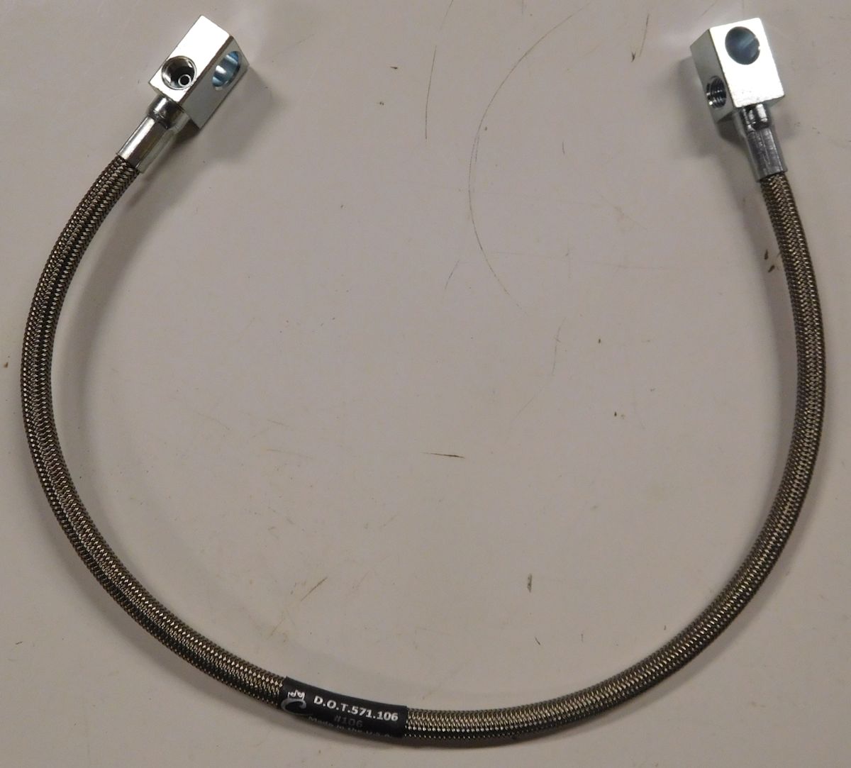 Bronco Stainless Steel Front Brake Line, Extended 1966-67