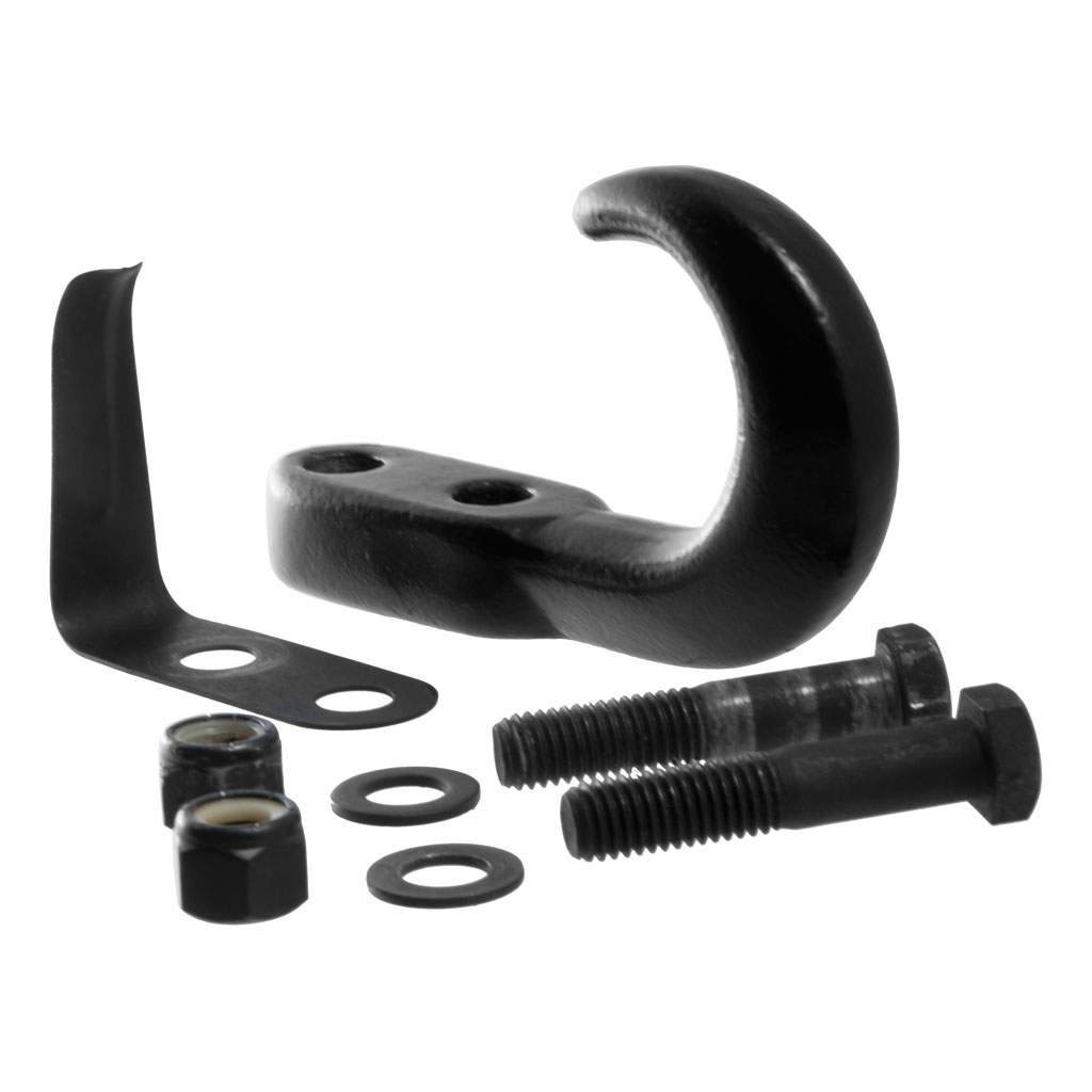 Black Tow Hook with Hardware - 10,000 lbs - EACH