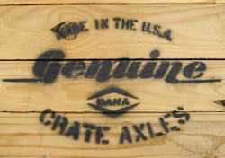 DANA CRATE AXLES