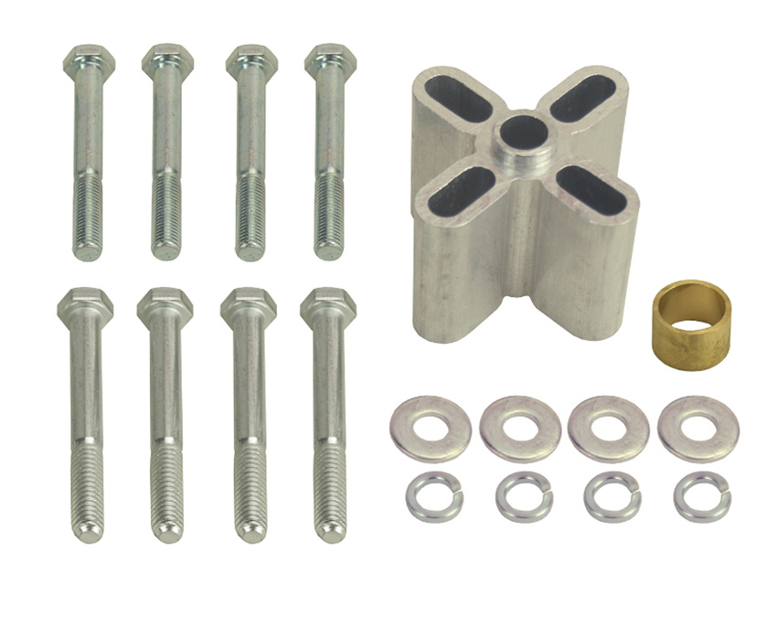 Mill Finish 1 1/2 Inch Fan Spacer Kit