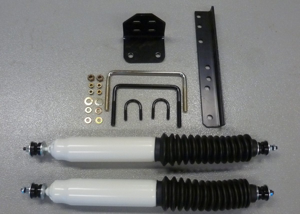 Dual Steering Stabilizers & Boots With Front Single Shocks
