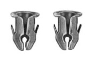 XLT Emblem Barrel Clips (2)  1973-79 (one emblem)