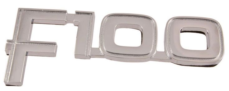 1982-1984 Ford F-Series Truck F100 Front Fender Nameplate