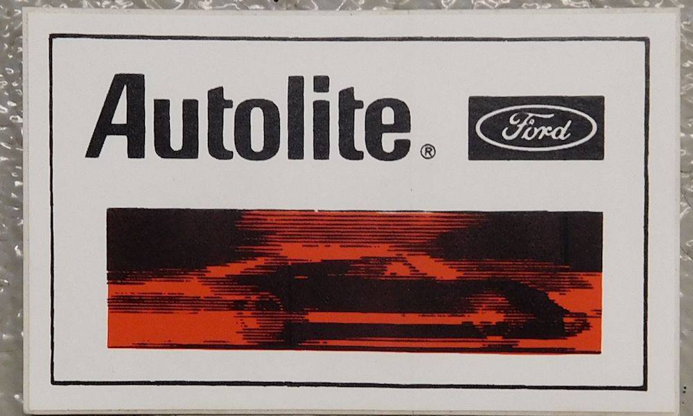 Ford Autolite Decal