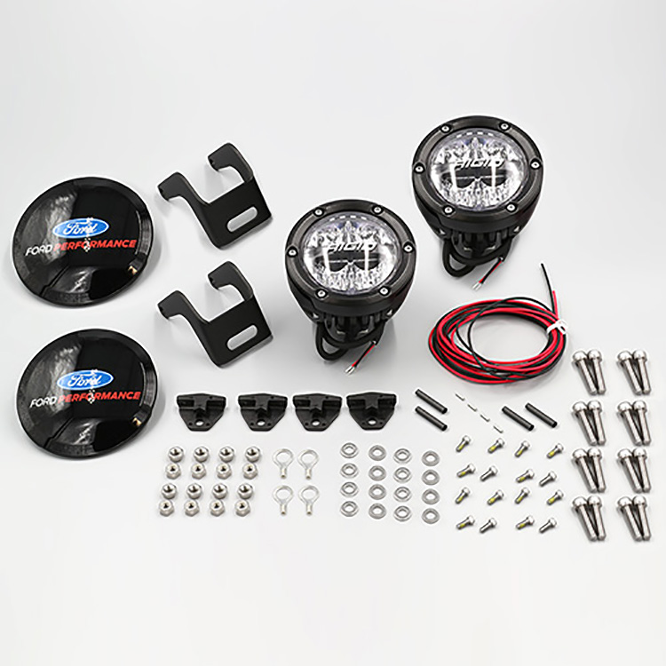 Ford Perfomrnace Bronco Mirror Mounted Off-Road Lights, By Rigid