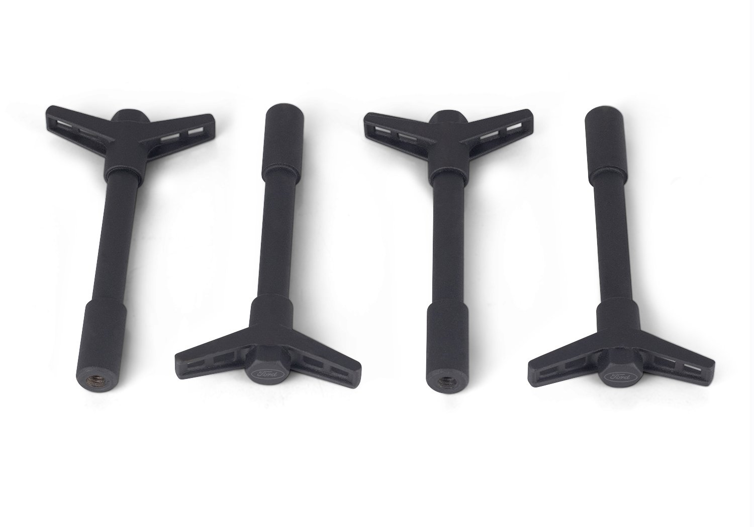 Ford Performance Valve Cover Hold Down Wing Nuts - BLACK CRINKLE