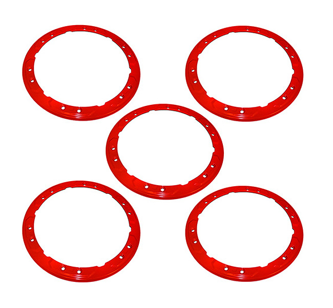 2021-24 Bronco Bead Lock Trim Ring Kit - RED