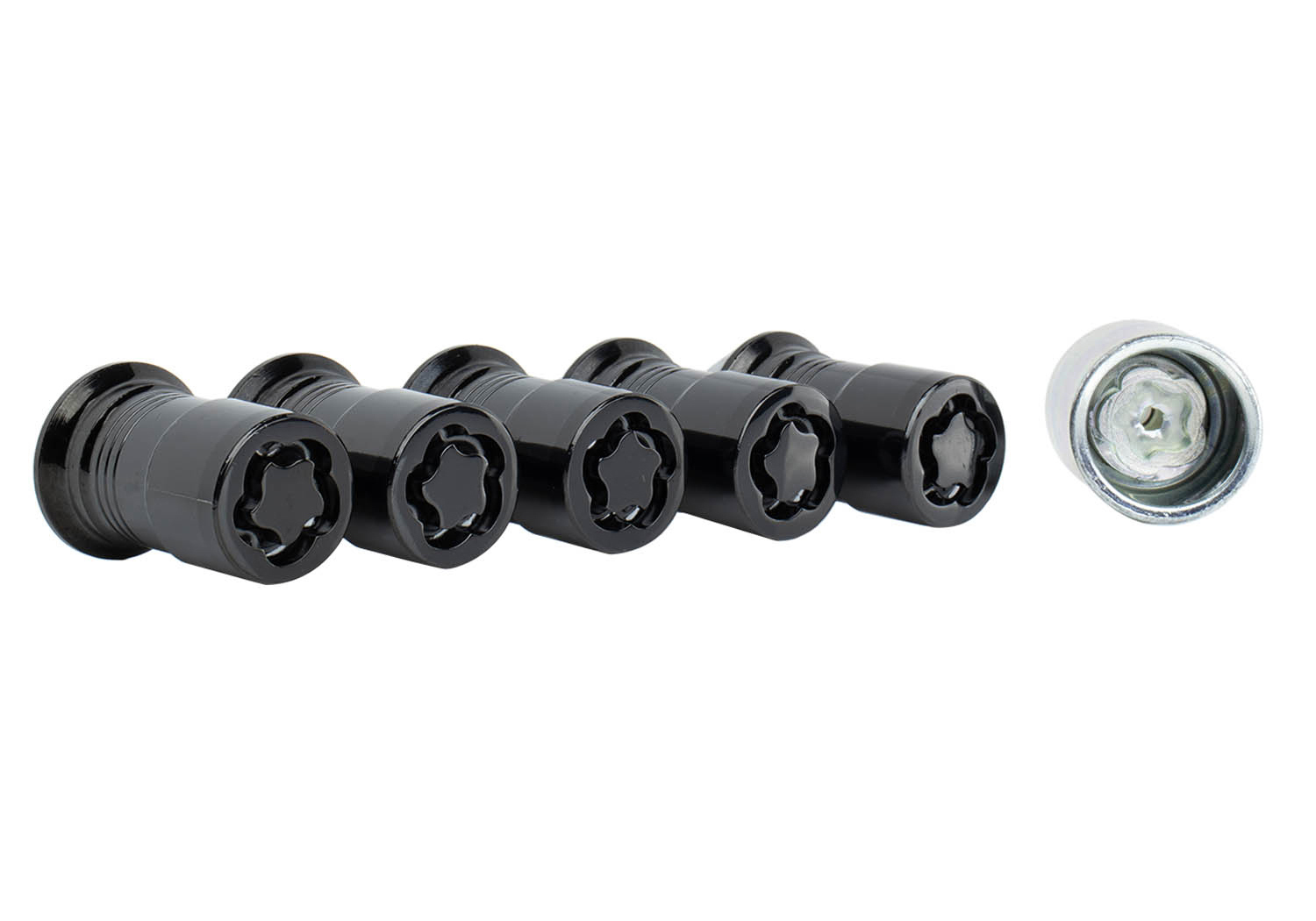 2022-26 Ford Bronco Raptor Black Security Lug Nut Kit - Set of 5