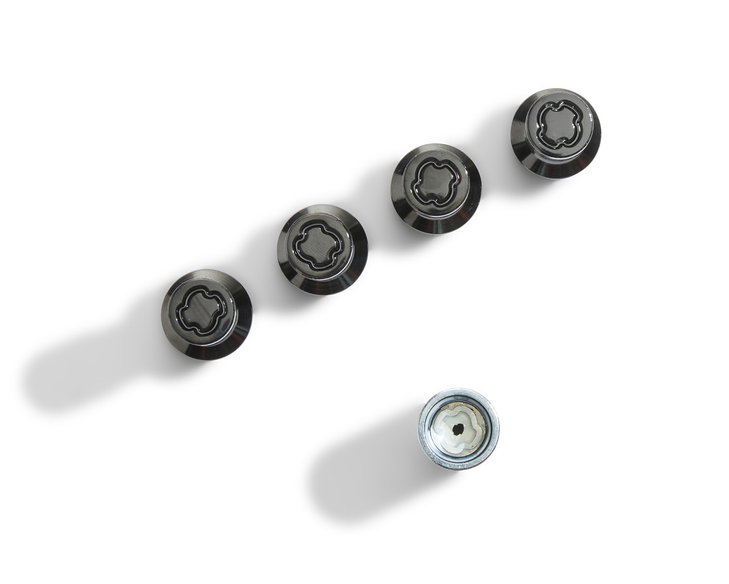 2017-26 Ford Super Duty Black Security Lug Nut Set From Ford Performance