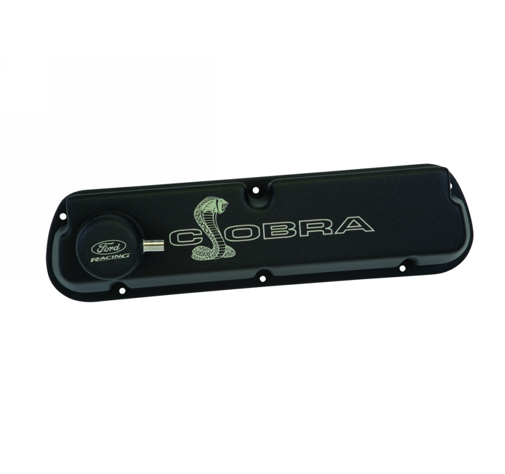 Black Satin COBRA Valve Covers, 289/302/351W