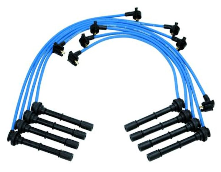 Ford 4.6L 9mm Ford Racing Spark Plug Wire Set,Blue