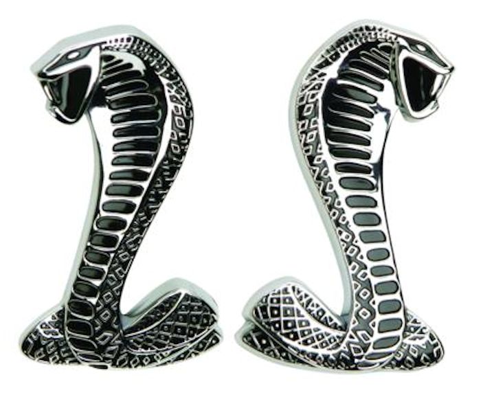 Cobra Snake Fender Emblems, Pair