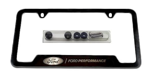 Ford Performance License Plate Frame, Black Stainless Steel