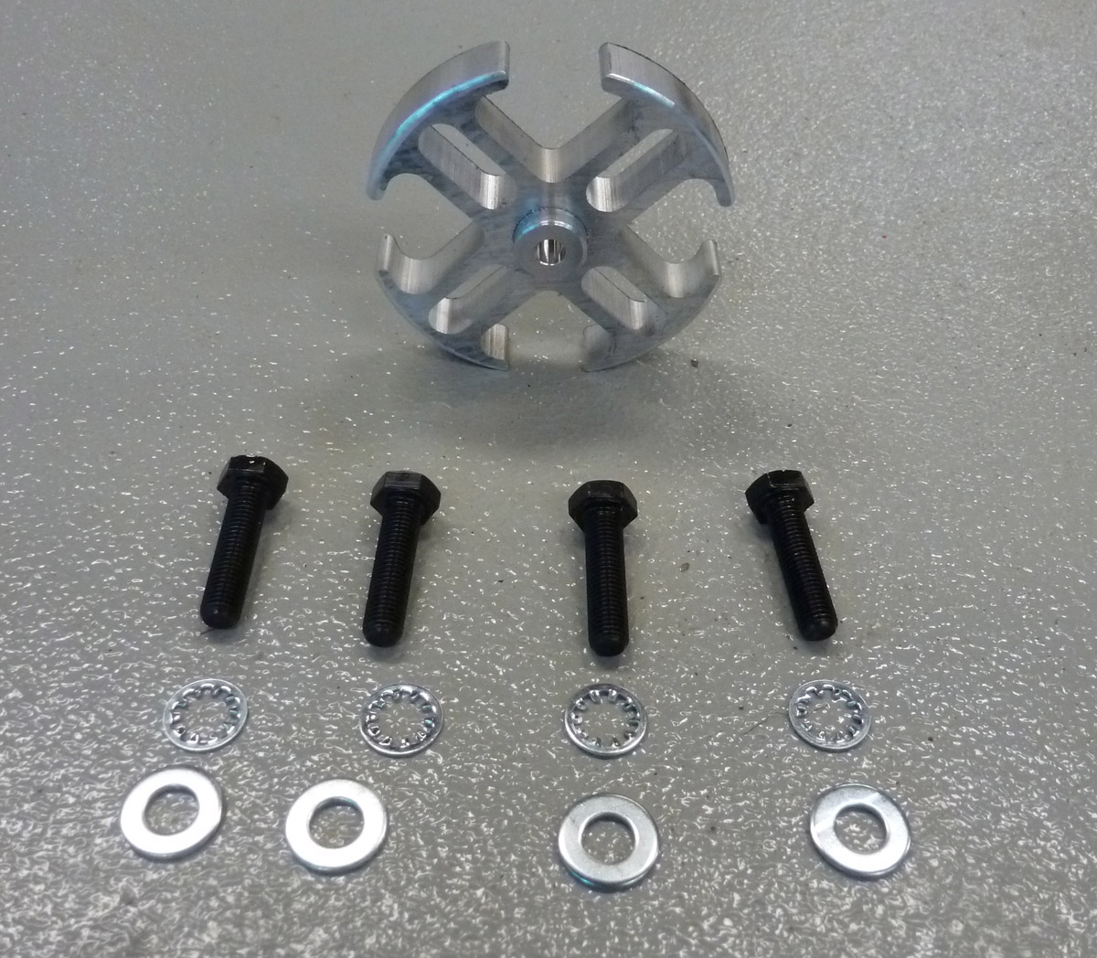 Mill Finish 1/2 Fan Spacer