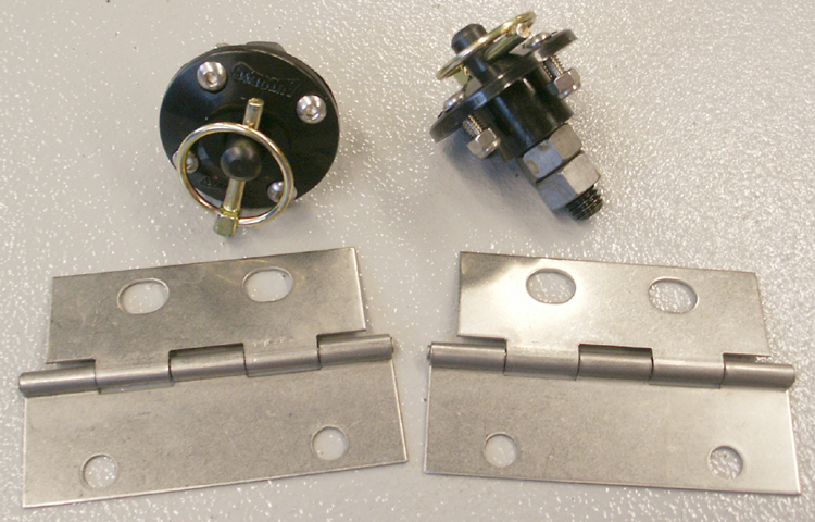 Hood Pins and Stainless Steel  Hood Hinges