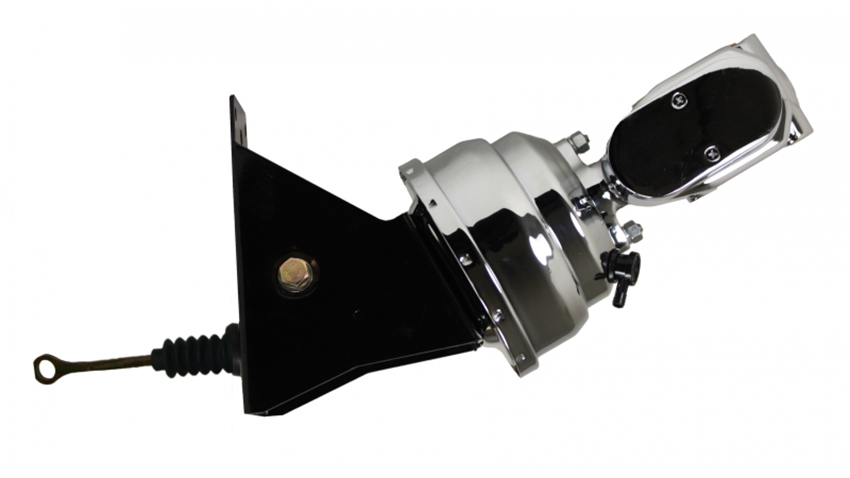 1966-77 Bronco Chrome 8 inch Dual Power Booster -1 inch Bore Master Cylinder