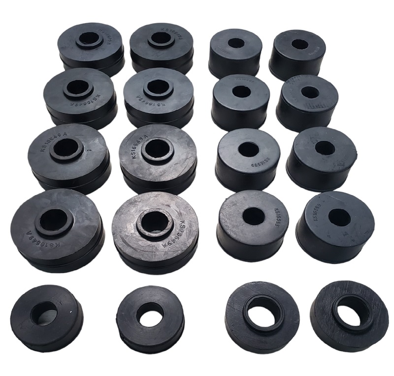 1980-1996 Ford Bronco Body Mount Bushings, Oem Style Rubber