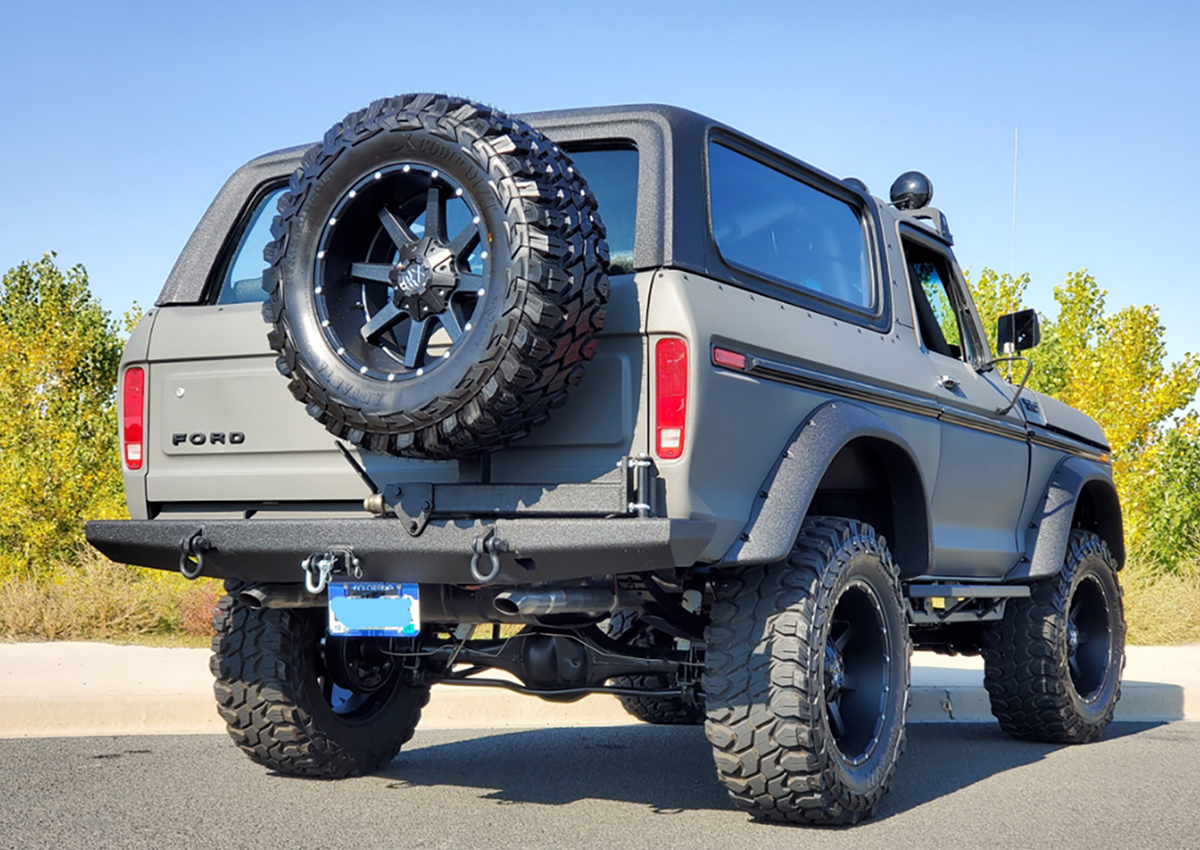 1978-1979 Ford Bronco RockSolid Rear Bumper w/ Tire Rack Only