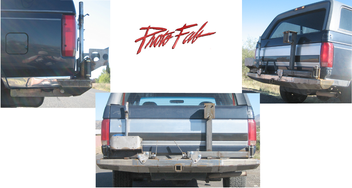 80-96 RockSolid Rear Bumper w/ Tire Rack-Broncograveyard.com