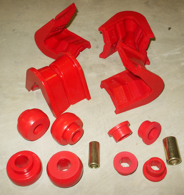 C-Bushing Kit, 2 66-75 Red, 14 Piece