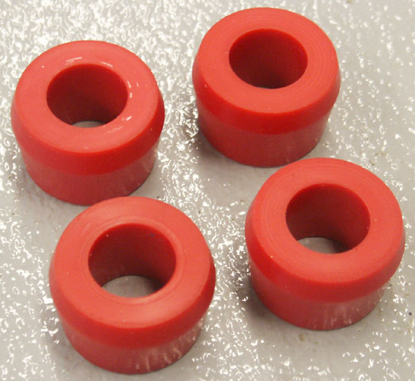 1973-1979 Ford F Series Truck Rear Shock Bushings, Red