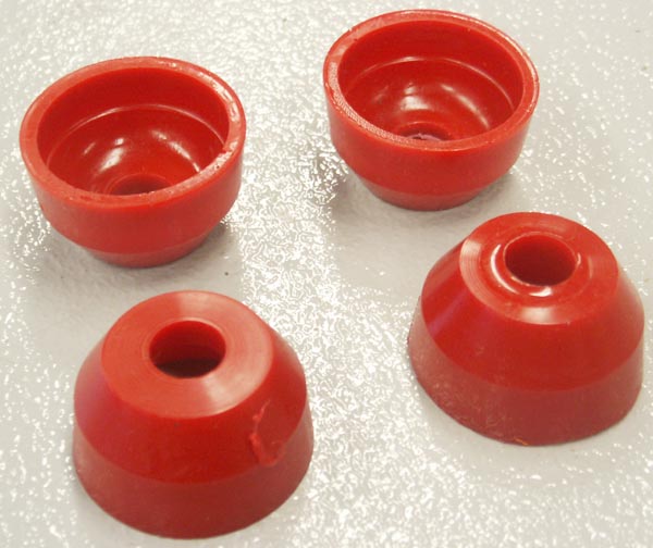 1980-1997 Ford Bronco and F-Series Truck Tie Rod Bushings, Red (Set of 4)