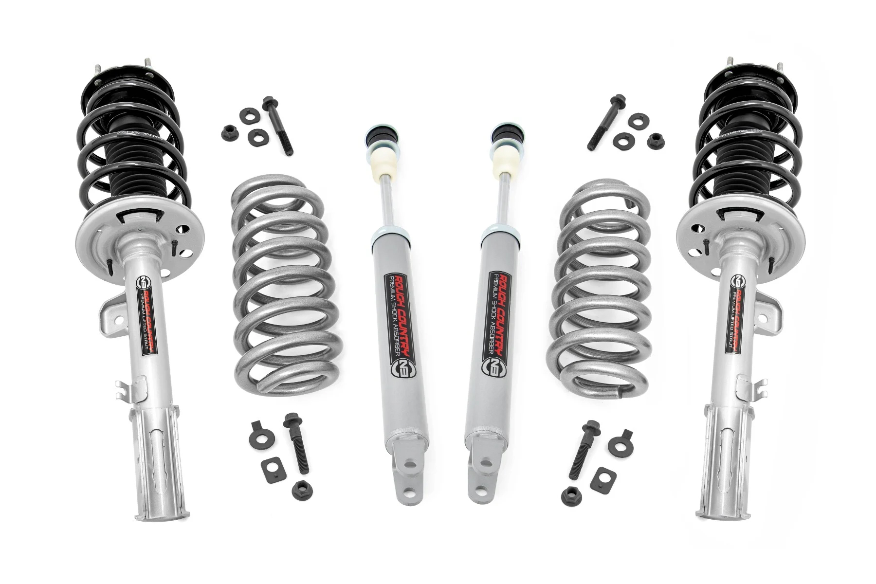 2011-19 Ford Explorer 4wd Rough Country 2 Inch Lift Strut Kit