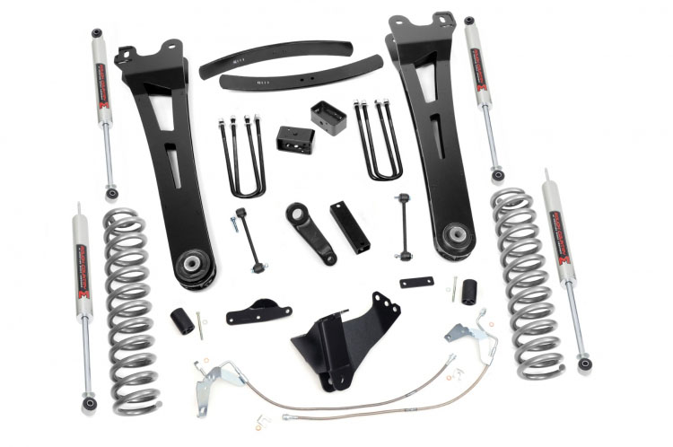 08-10 Super Duty 4wd 6 Inch Lift Kit w/Radius Arms- Rough Country Suspension