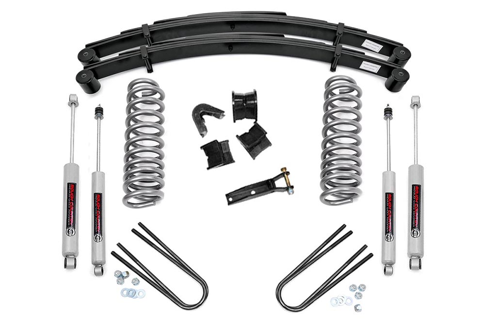 78-79 Bronco 2.5 inch Lift Kit w/ Leaf Springs - Rough Country Suspension