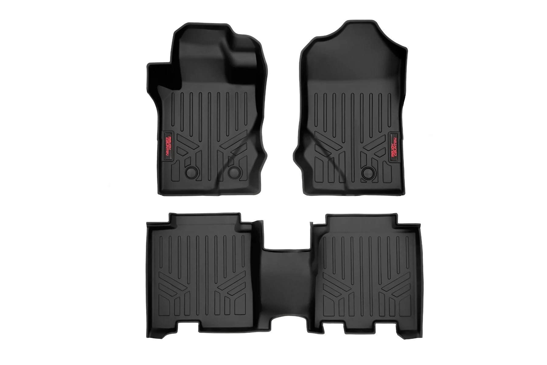 21-24 Ford Bronco 4 Door Front & Rear Floor Mats - Rough Country