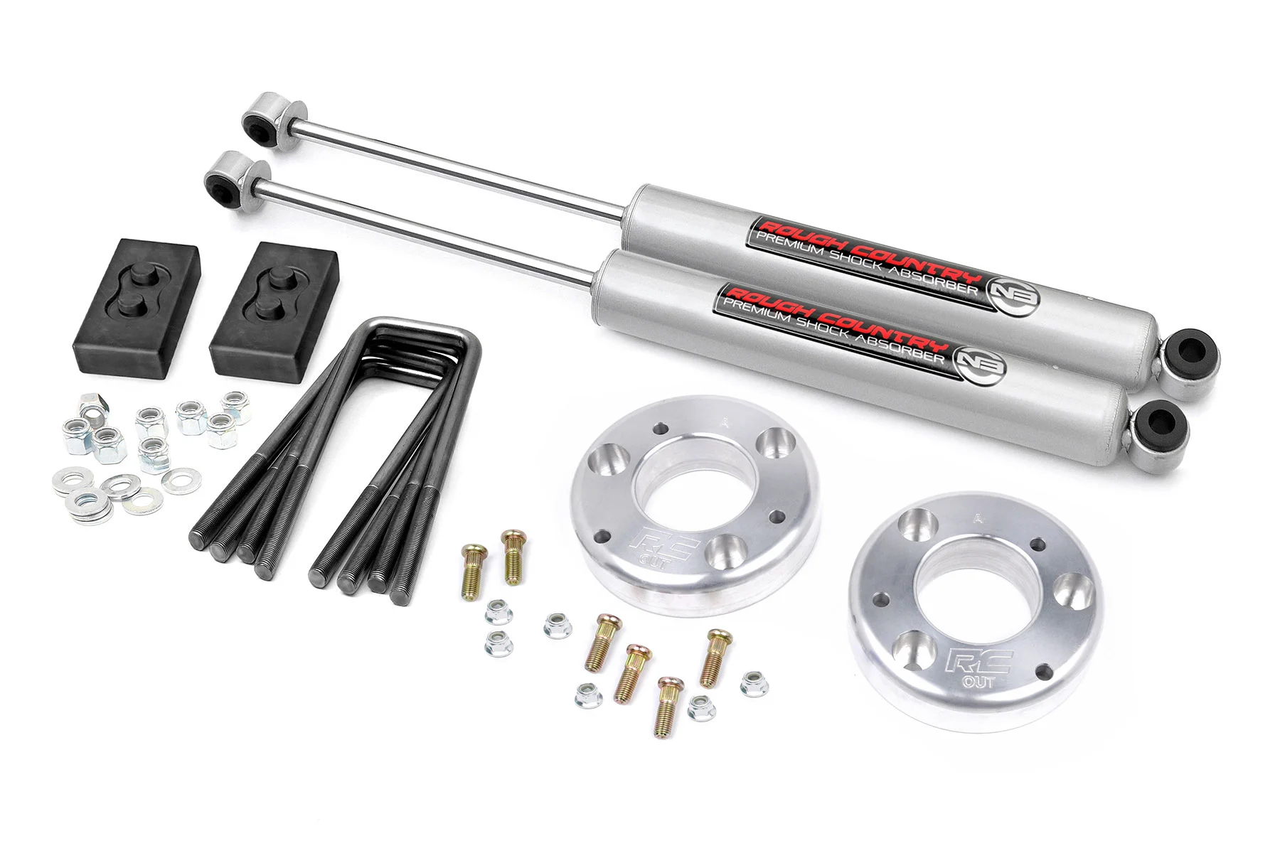 21-24 F150 2 Inch Aluminum Spcer Lift Kit - Rough Country Suspension