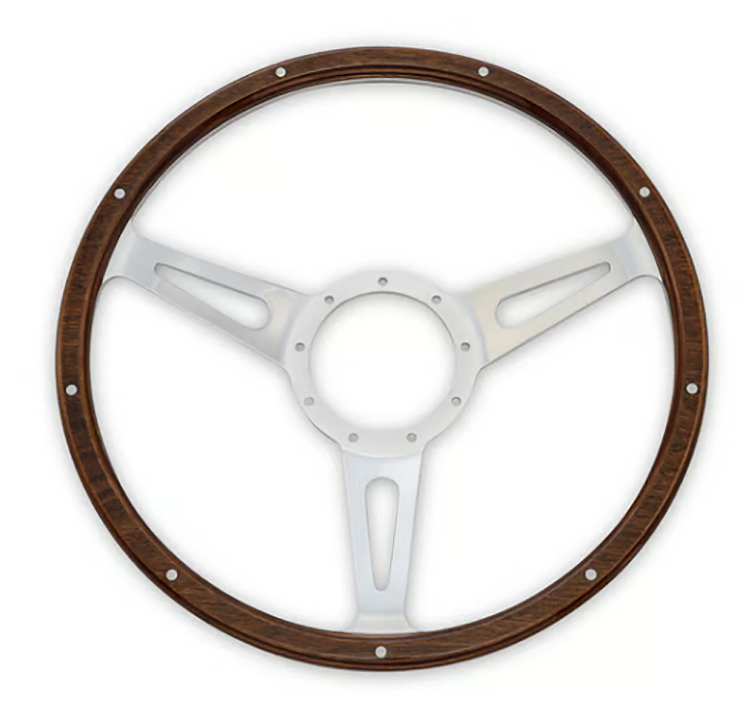 Wood Shelby Cobra Style 14 Inch Steering Wheel - 9 Hole