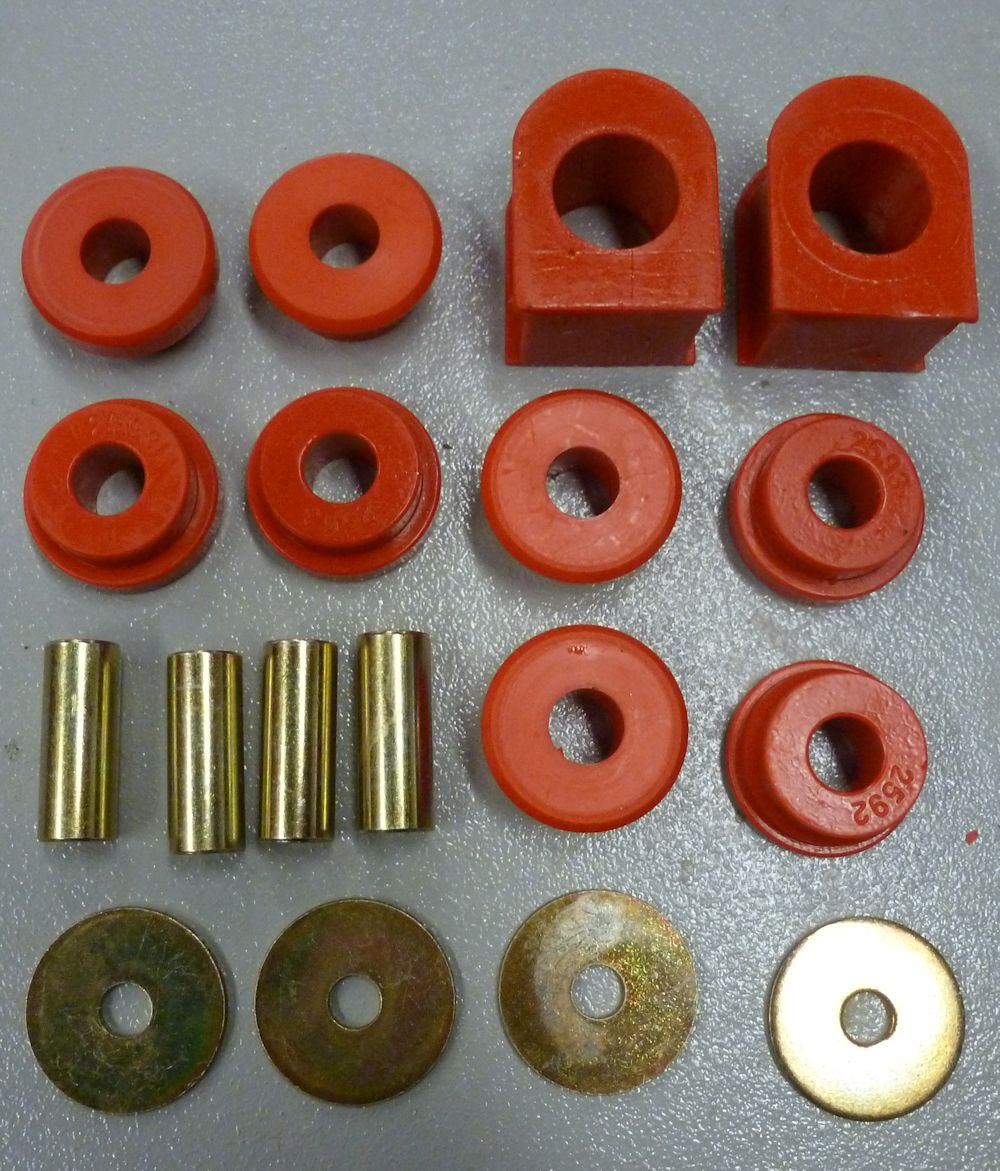 1999-04 F250 F350 Super Duty Front Sway Bar Bushing Set Red