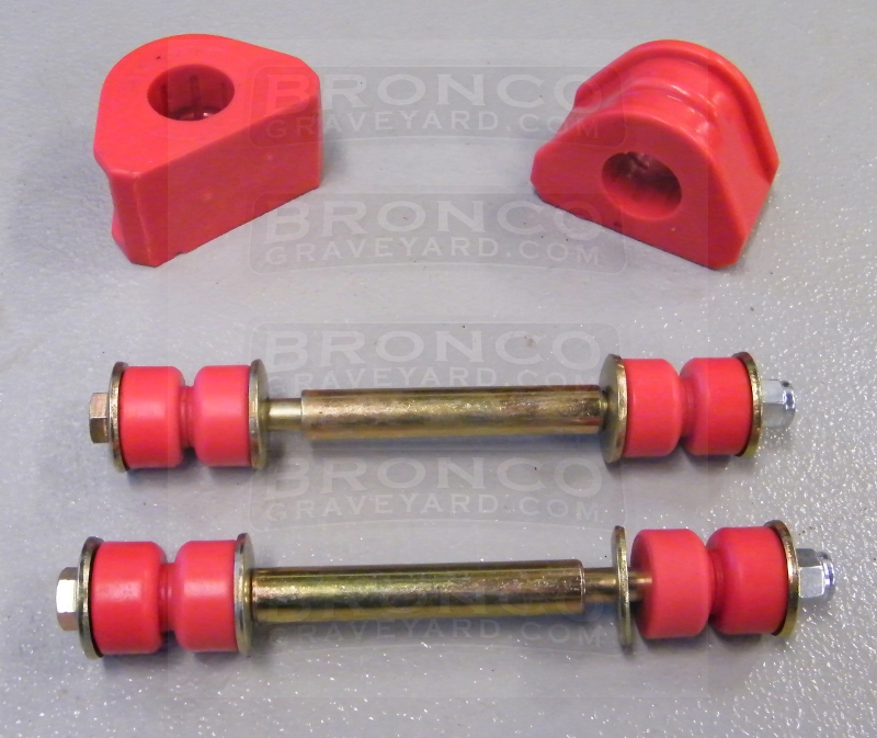 1997-03 F150 Front Sway Bar Bushing Set Red Poly