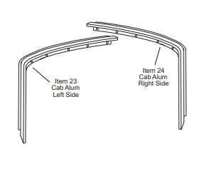 Soft Top Cab Brackets 80-96