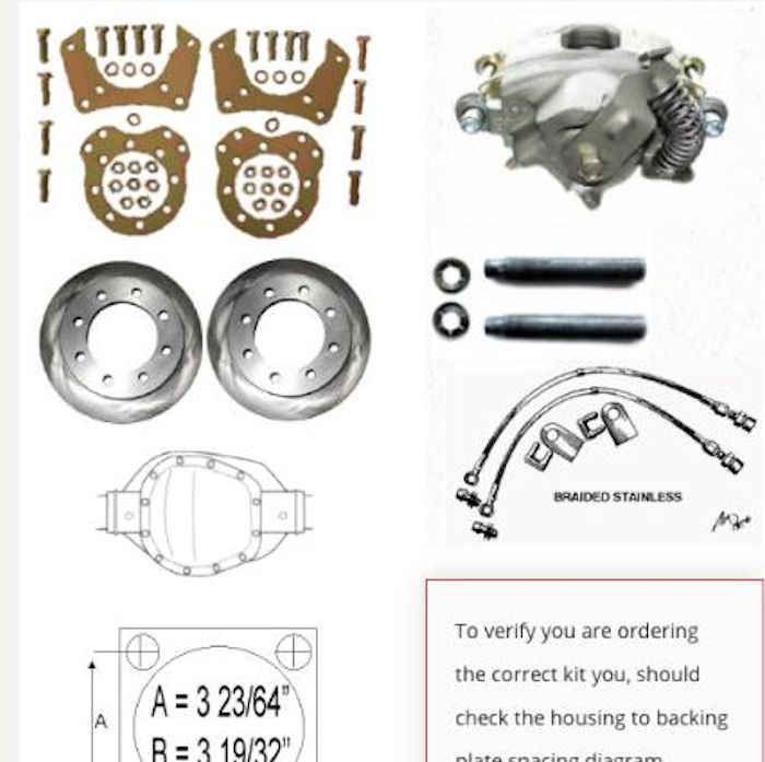 1980-1996 10.25 Ford Rear Disc Brake Conversion