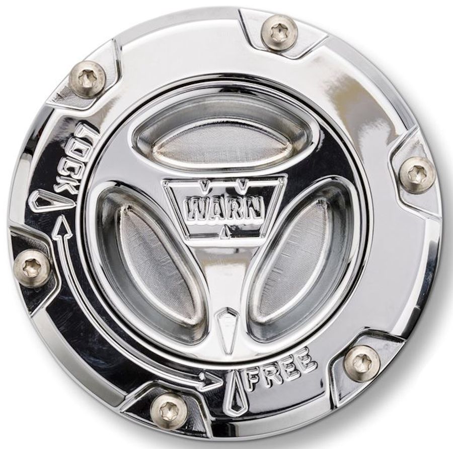 2005-2019 Ford Super Duty WARN Premium Manual Hubs For Superduty,Chrome