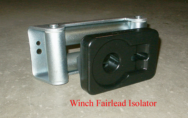 Winch Fairlead Isolator, Black Polyurethane